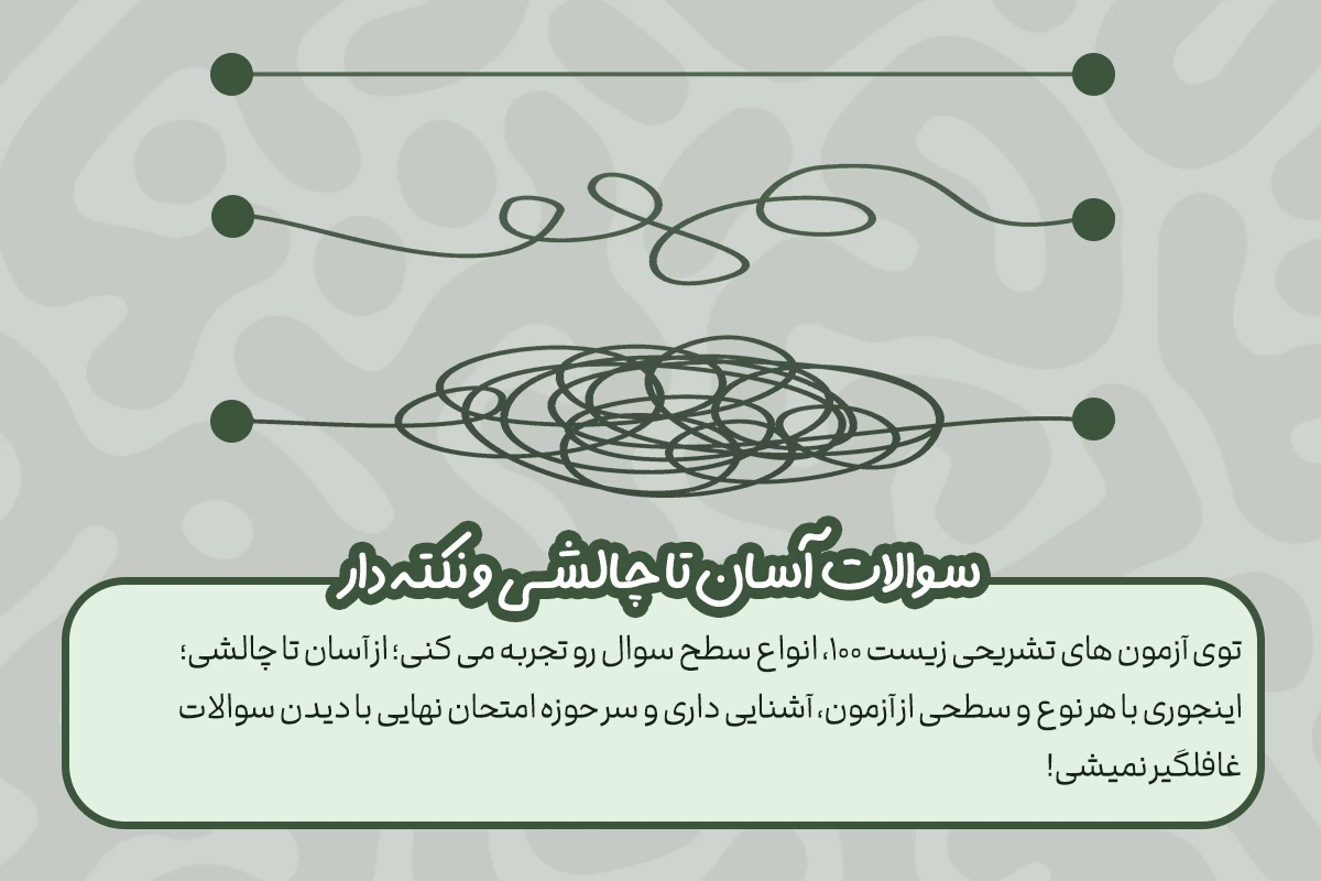 سوالات آسان تا چالشی 1 سطح آسون تا سخت سوالات