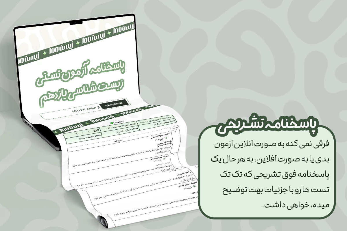 پاسخنامه تشریحی 1 پاسخنامه فوق تشریحی